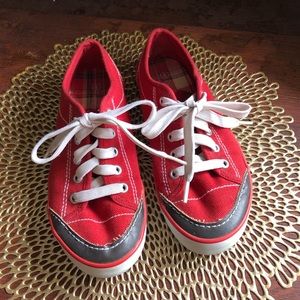 Faded Glory Red Tennis Shoes (S11)
